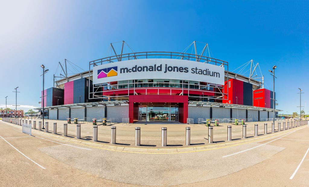 Secuirty Bollards Mcdonald Jones Stadium Nsw